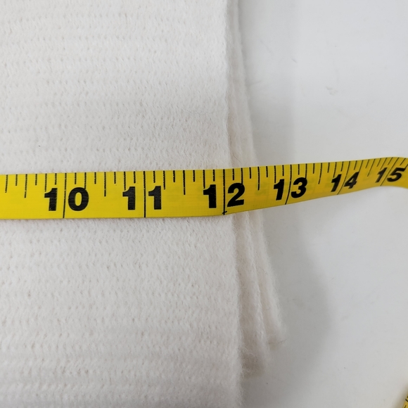 Anthropologie | Mimi Fringed Wrap Scarf Ivory White NWT - Picture 7 of 8